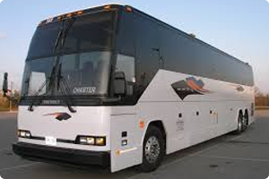 White motor coach
